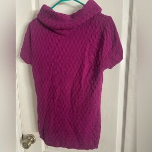 Anne Klein Magenta Cowl Neck Sweater